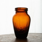 英国アンティーク Virol（ヴァイロール） ガラス瓶 アンバー 高さ約10.5センチ