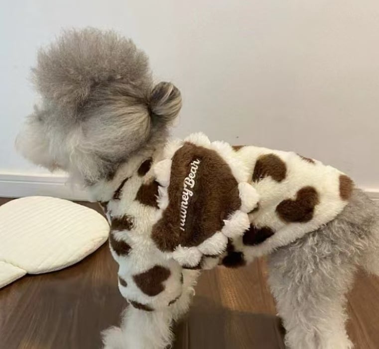 《予約》№1103111 まだらハートパーカー