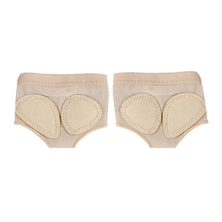 ダンス1ペアベリーバレエハーフシューズスプリットソフトソール足