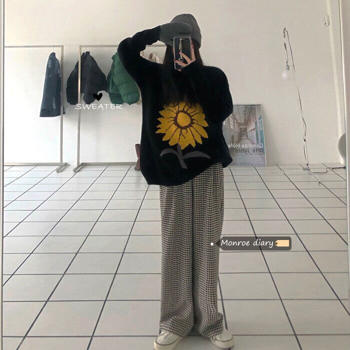 ブラックセーター フードスタイルジャケット ウィンタールーズトップス 冬物 モンロー83352018518