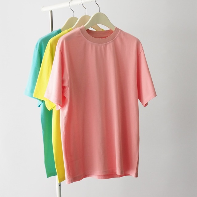 yonetomi ヨネトミ NEW BASIC GARMENT DYED T-SHIRT 95-242-035