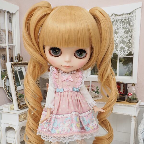 ブライス ウィッグ スパイラルツーテール HK 10インチ/ドール Blythe