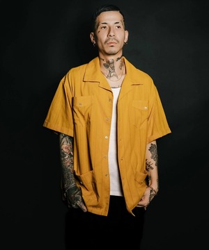 Subciety / Leno cloth guayabera shirt / 152-22125