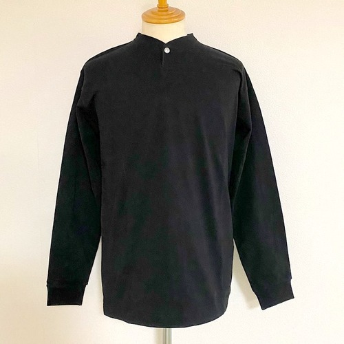 VORTEX Concho Button Henley Neck L/S T-shirts　Black