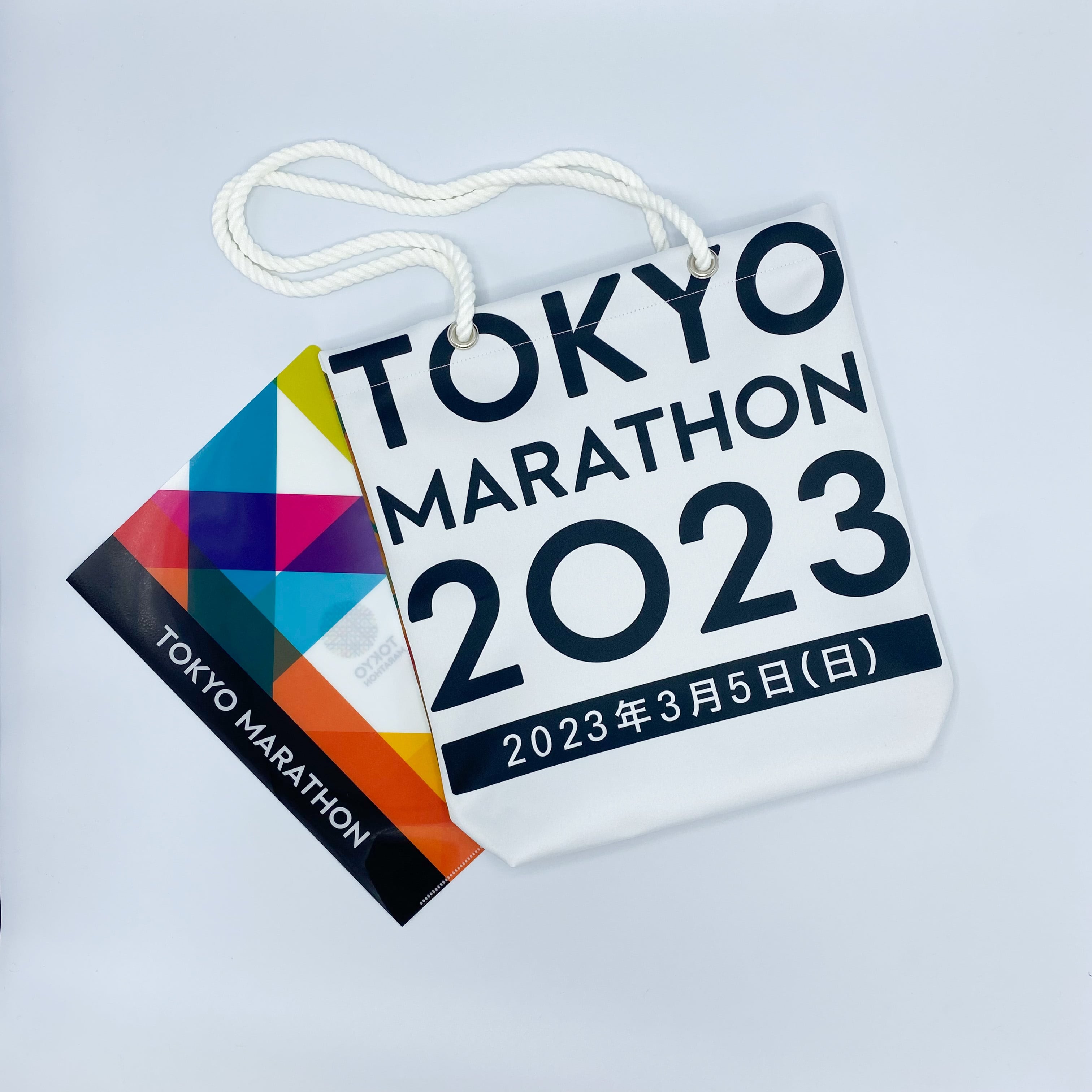 東京マラソン2023フラッグ アップサイクルバッグ（トート・中・ハトメロープ） | TOKYO MARATHON FOUNDATION powered  by BASE