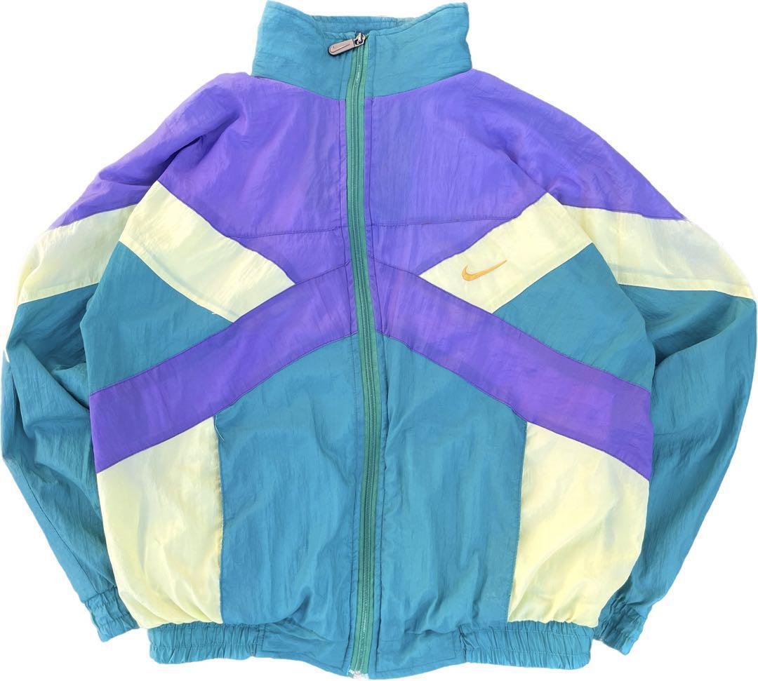 90s NIKE ナイキ 銀タグ ナイロンジャケット ビッグロゴ