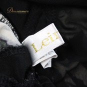 【美品 社交ダンス衣装】トップス レッスンウェア 練習着 leirena レイリーナ 黒 白 ブラック ホワイト モノクロ かわいい