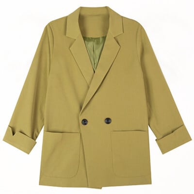 アウター ジャケット ミディアム丈 袖あり 薄手 長袖 Vネック 襟付き