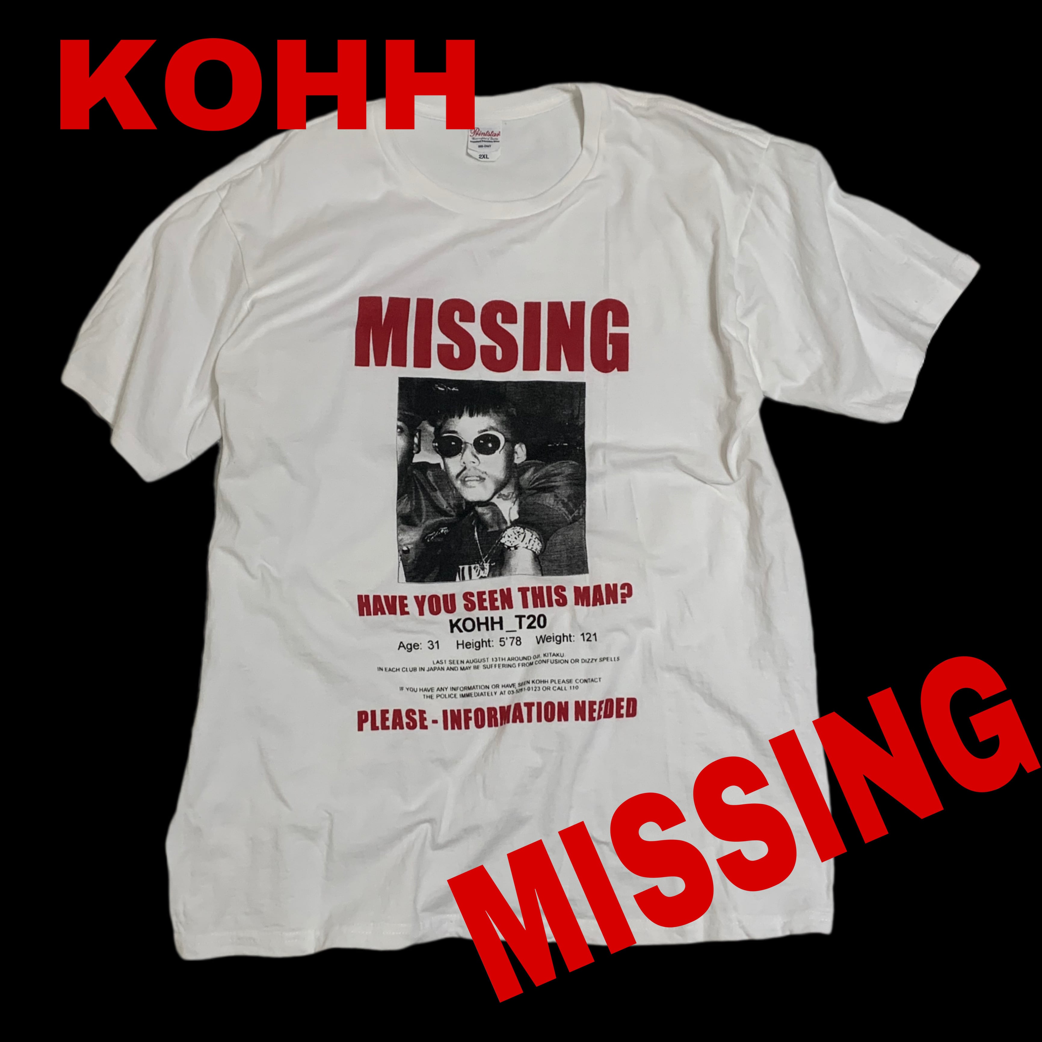 kohh missing Tシャツ　最終値下げ