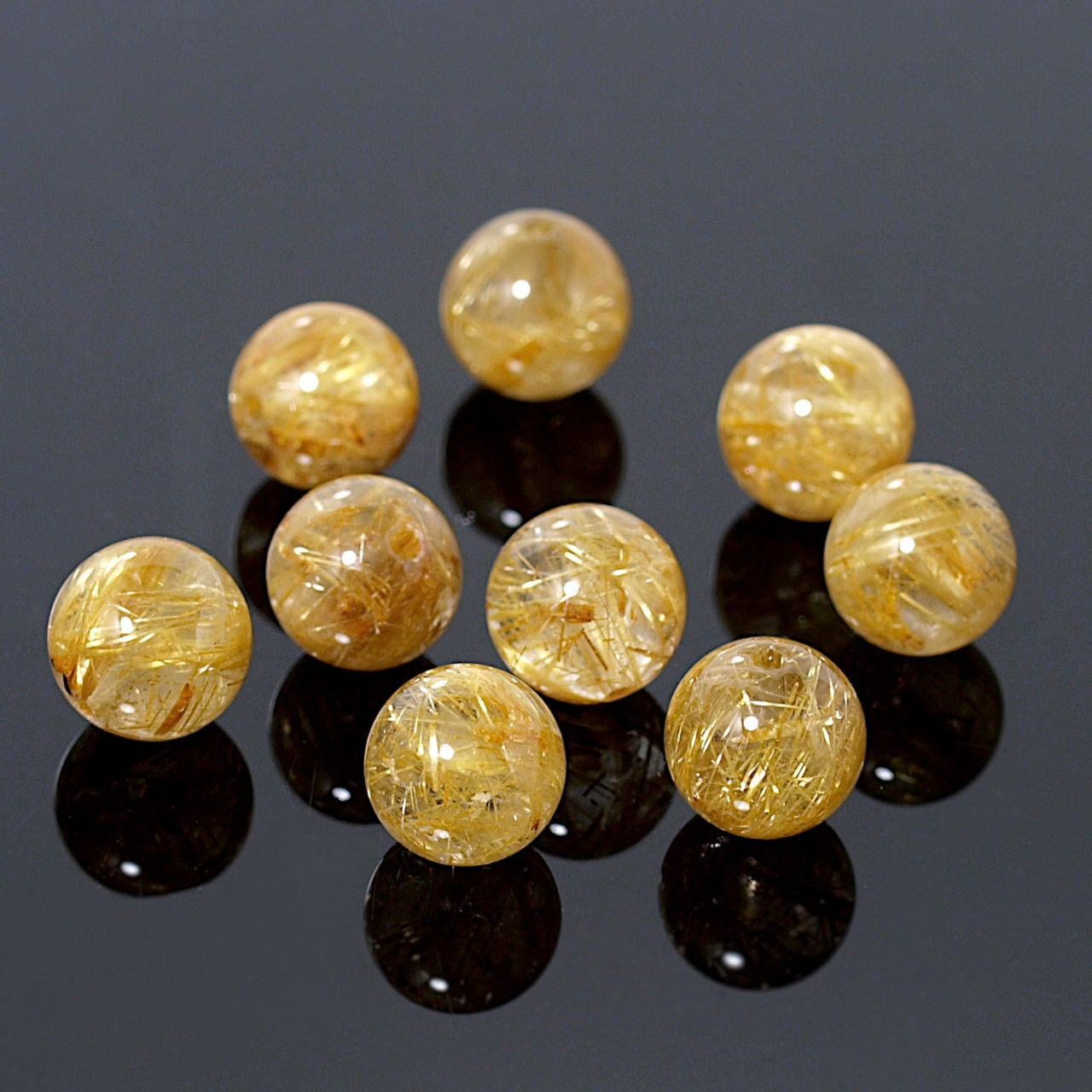 限定】ルチルクォーツ8ミリ玉K14GFペンダントトップ | Natural Style