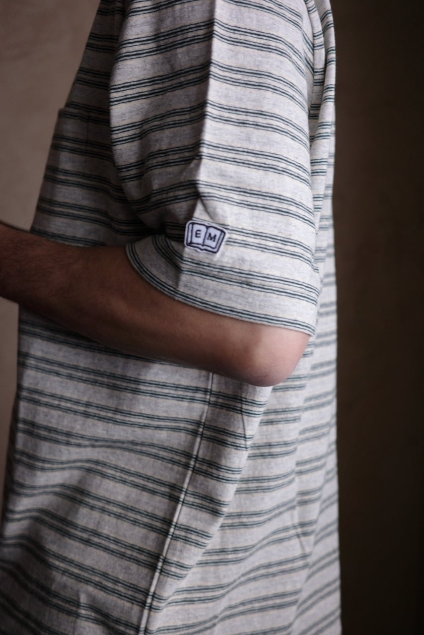 ENDS and MEANS / Horizontal Striped Tee | iremono
