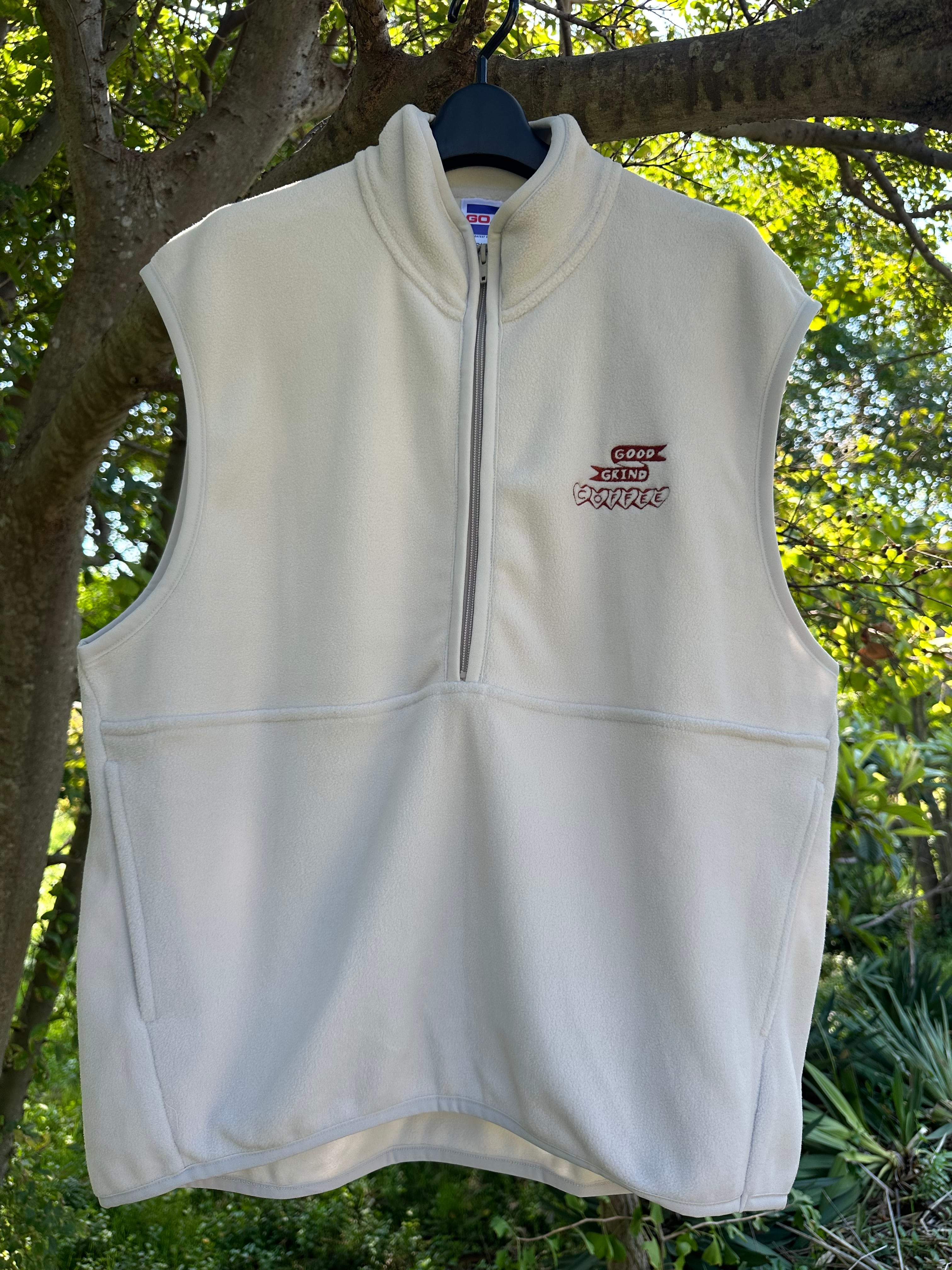 GGC フリースベスト light gray L size