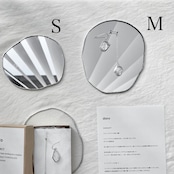 PUDDLE MIRROR PLATE / S / W85×H95 / FELT