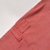 le coq sportif GOLF ルコックスポルティフ ゴルフ 千鳥格子 スラックスパンツ ボトムス 79 /メンズ/レッド系/バックベルト