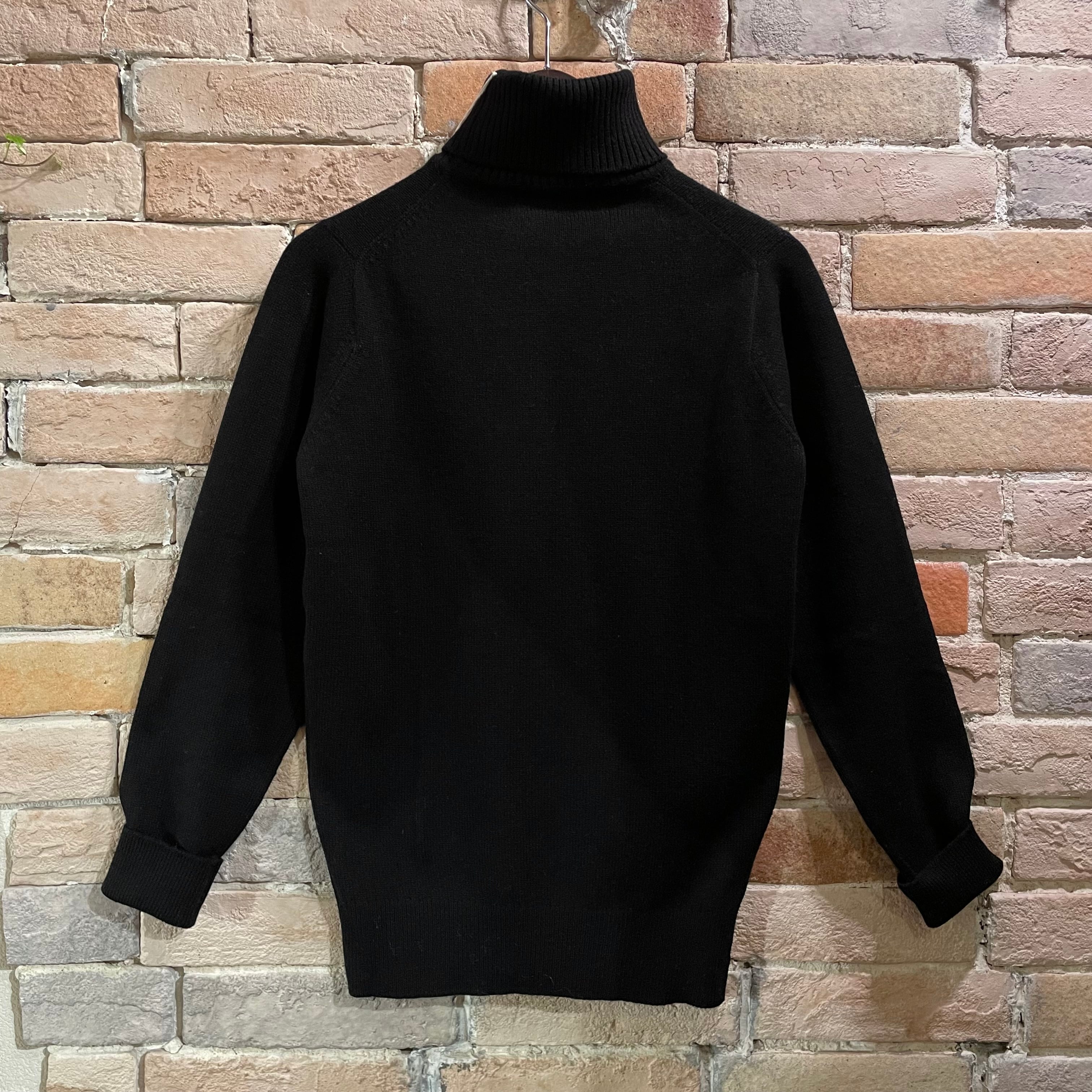 ballantyne 旧タグ ウールタートルネックニット Ballantyne デッドストック black スコットランド製 タートルネック