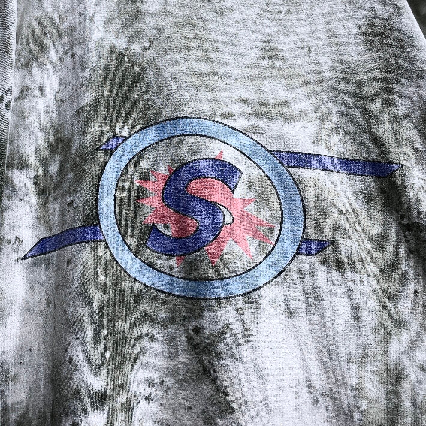 1990s ” Savvy ” Hand dyed logo printed vintage loose SS Tee