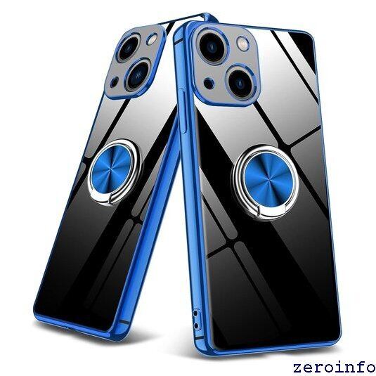 新品》 iPhone 14 Plus ケース クリア リング付き TPUケース 車載 