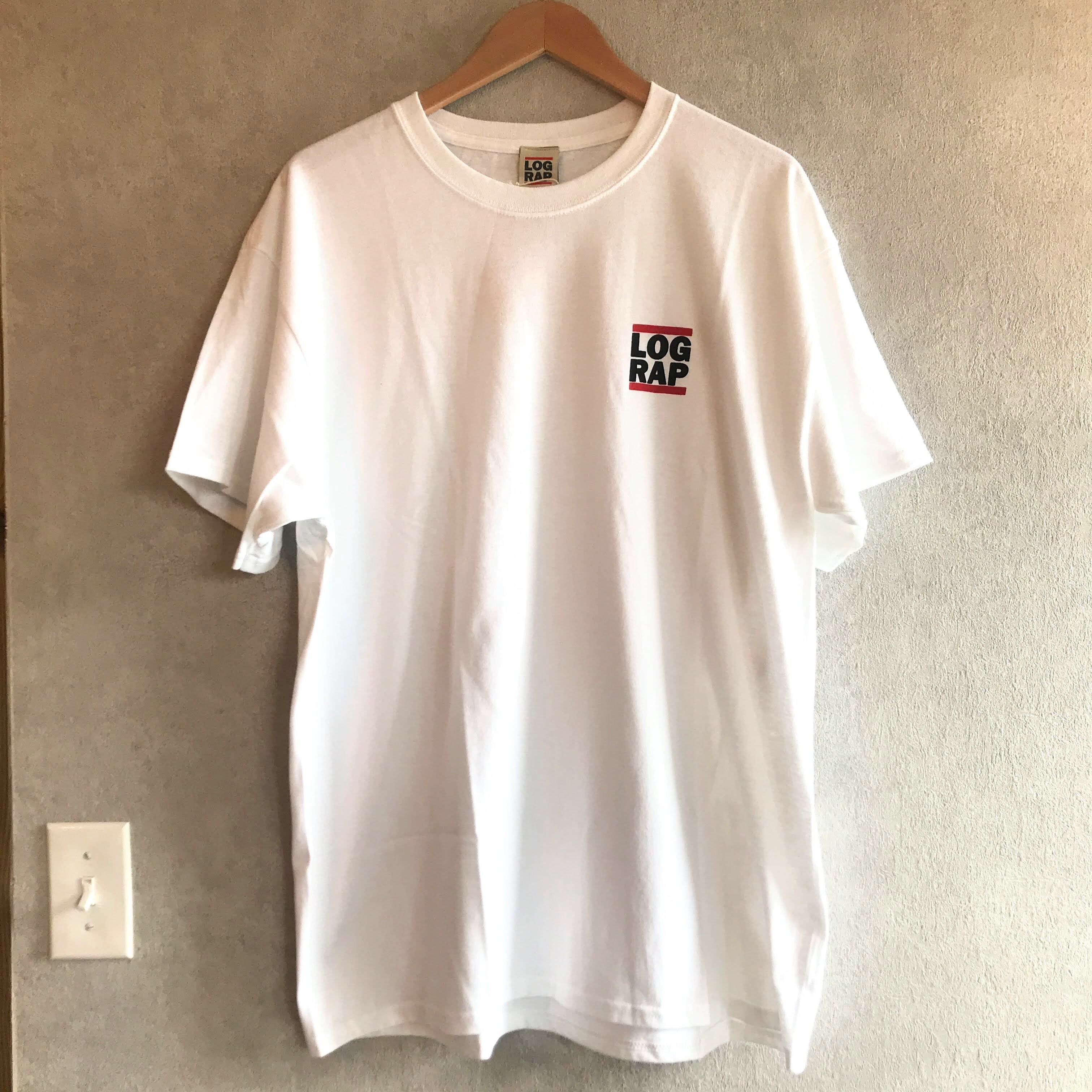 [LOG RAP] ログラップ オリジナル ロゴ Tシャツ ホワイト og logo T-shirts
