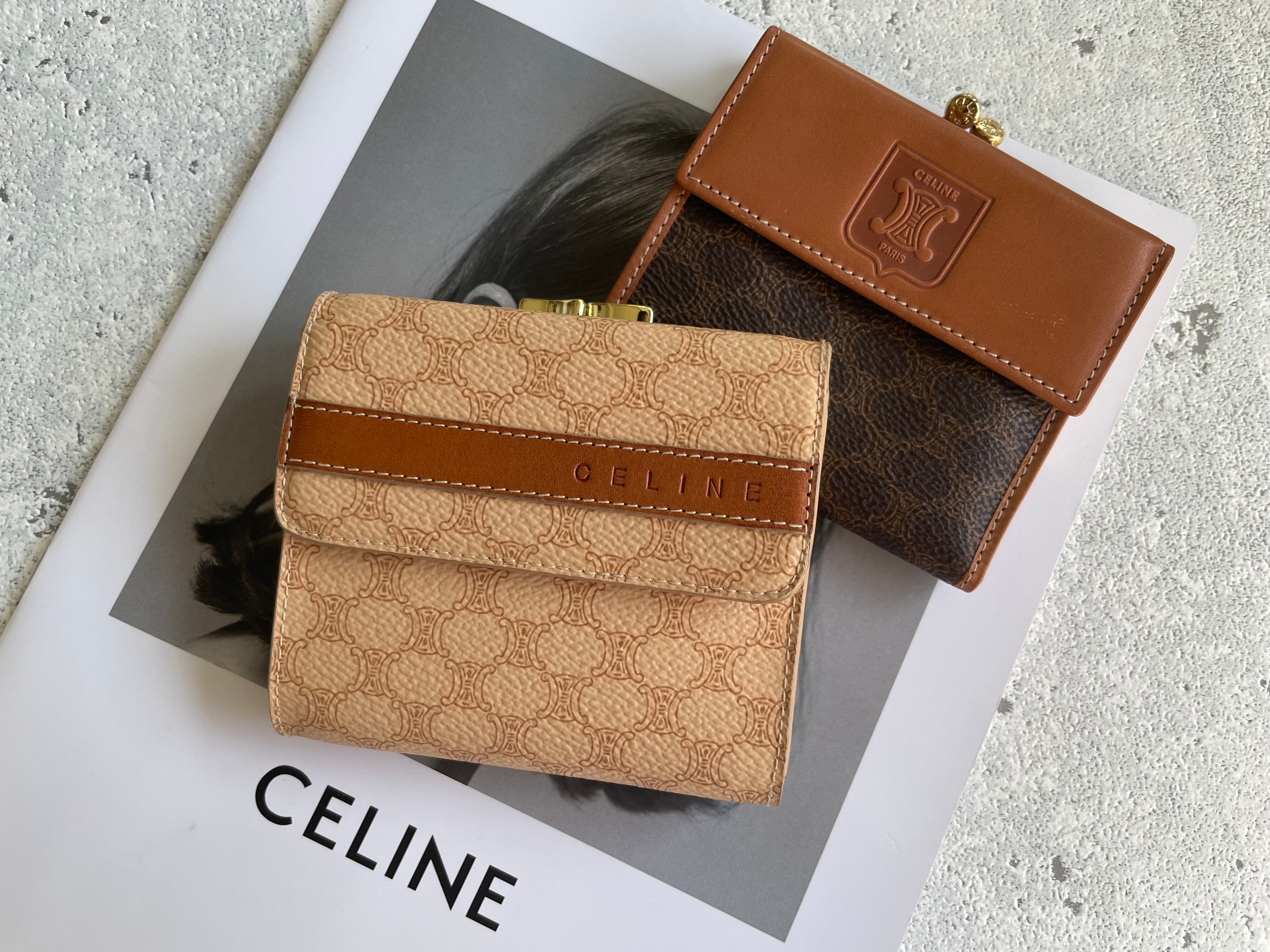 CELINE 未使用マカダム柄 がま口財布 celine セリーヌ wallet | Petit