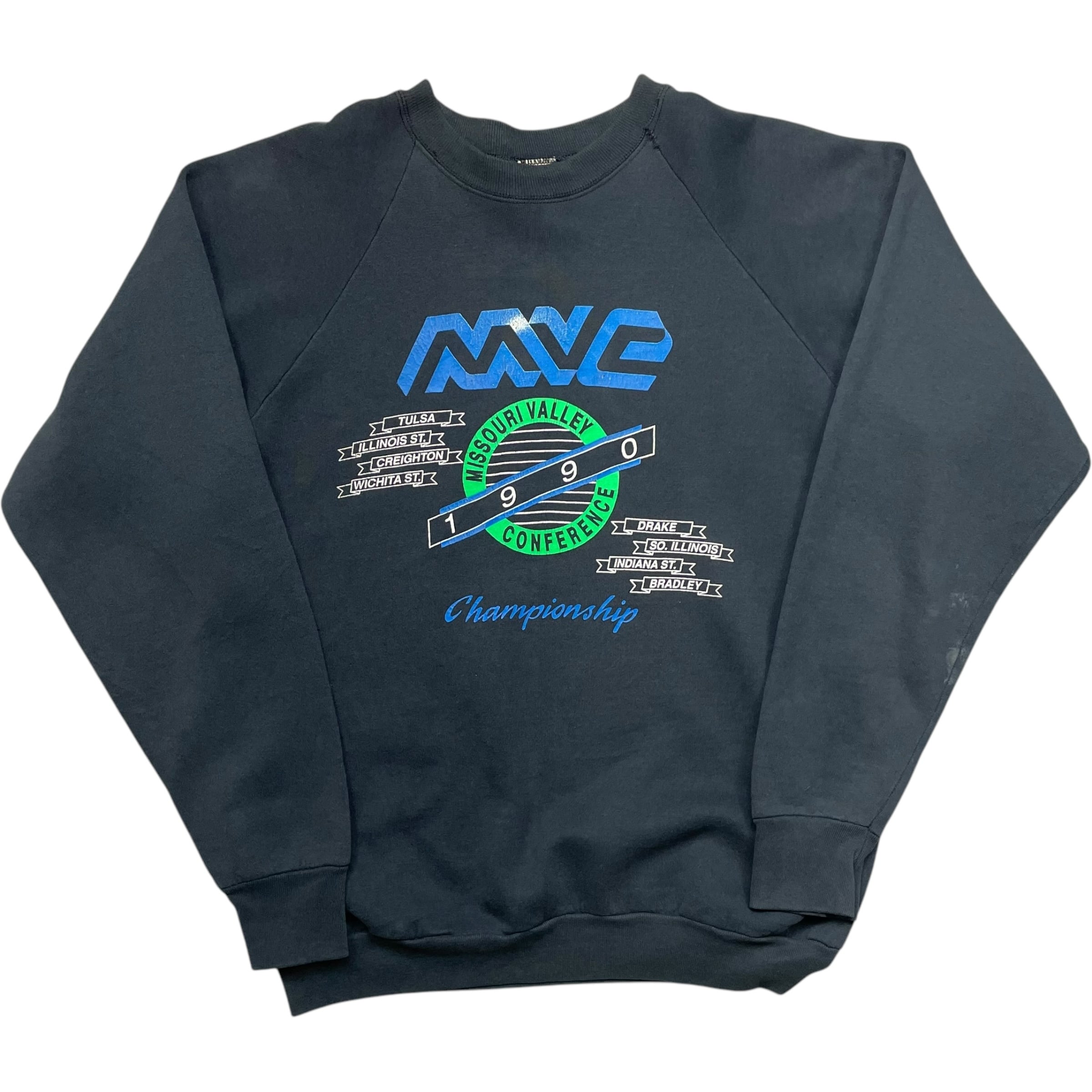 《XL》FRUIT OF THE ROOM フルーツオブザルーム ラグランスリーブ プリントデザイン スウェット ブラック USA製 90年代 vintage no.6540