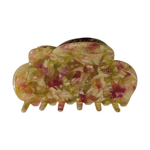 Scallop Clip / Pink Green