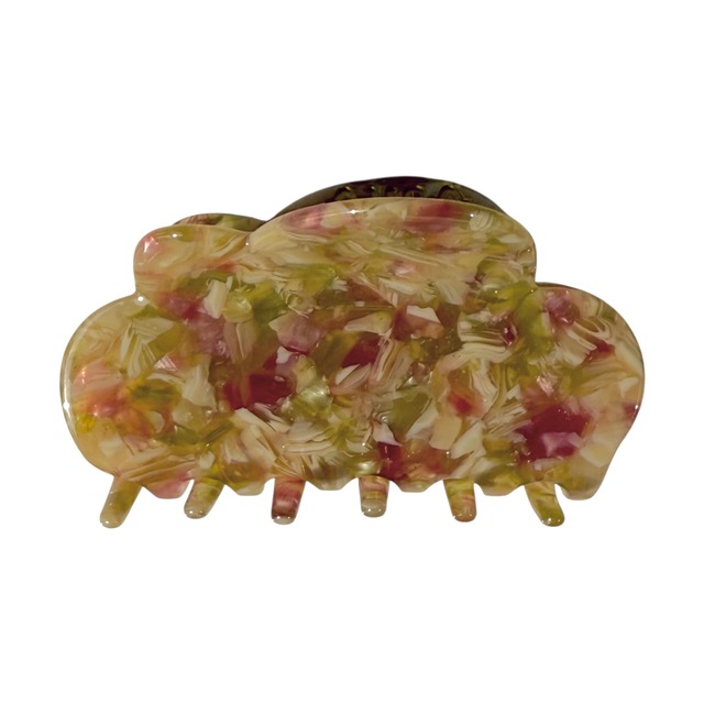 Scallop Clip / Pink Green