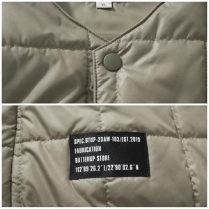Quilted snap button vest 1533