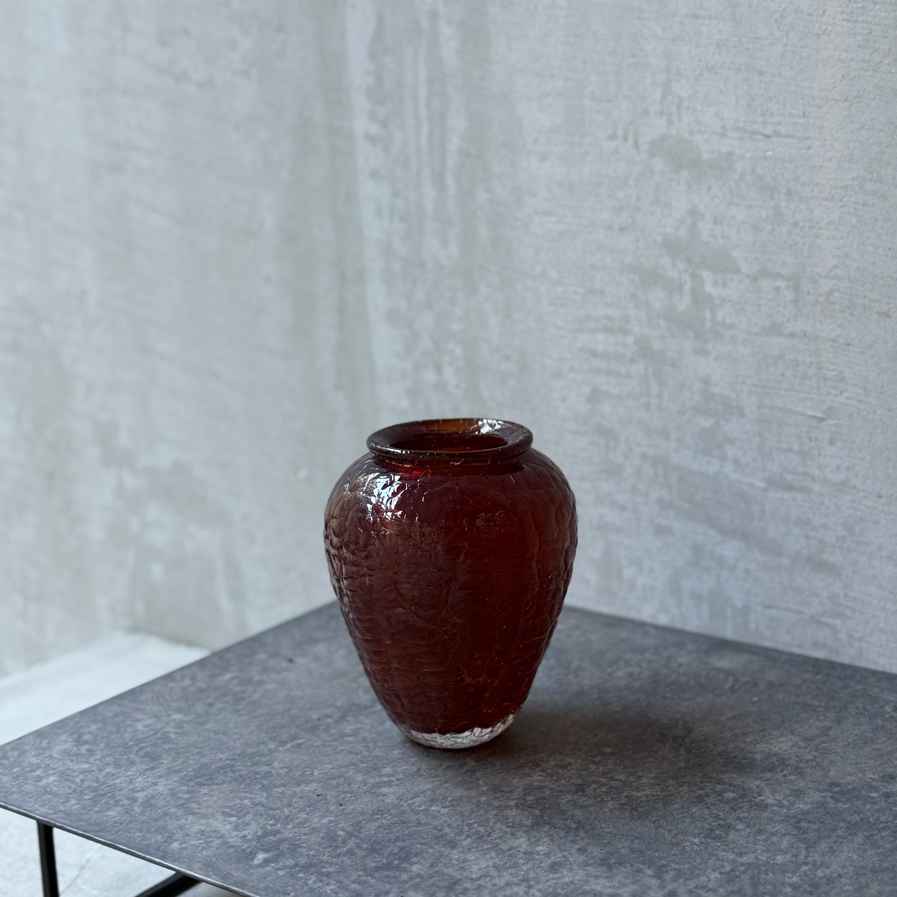 橋村大作 WCRACK 花器 赤茶