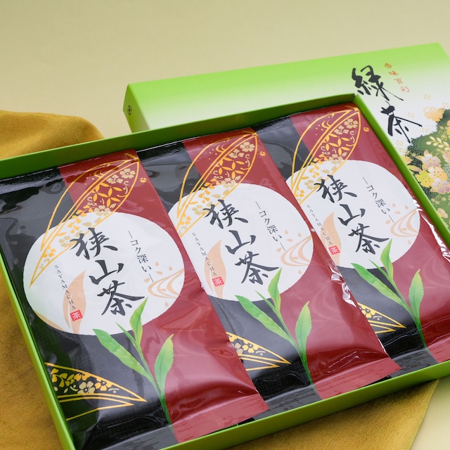 深蒸煎茶・赤｜贈答用3本セット