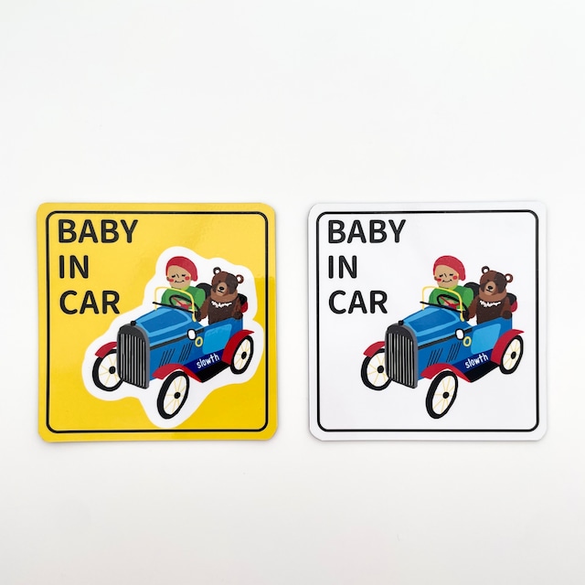 マグネット【BABY IN CAR／クマ】