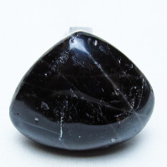モリオン 置物 ハート 黒水晶 一点物 145-1978