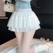 3色/ティアードチュールミニスカート ・78638