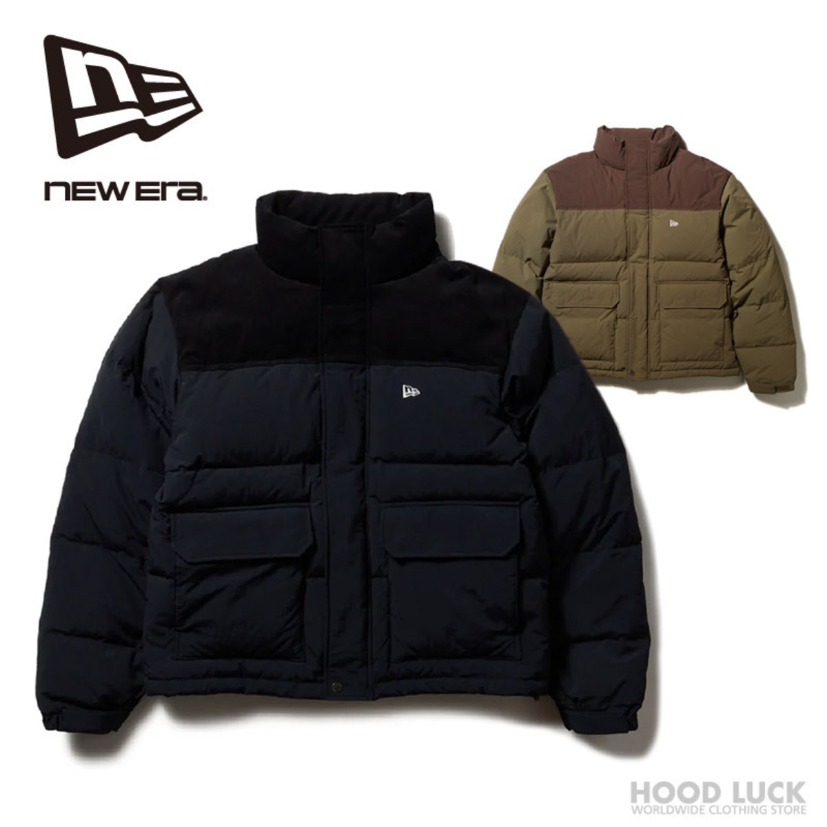 ニューエラ ダウンジャケット NEW ERA DOWN JACKET ダウン70% フェザー 