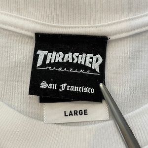 【THRASHER/STARTER】スラッシャー×スターター コラボ Tシャツ 半袖 ロゴ 刺繍 Lサイズ US古着 アメリカ古着