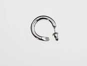 PI-002  Round earring (Small)　線径3.5mm (左耳用)