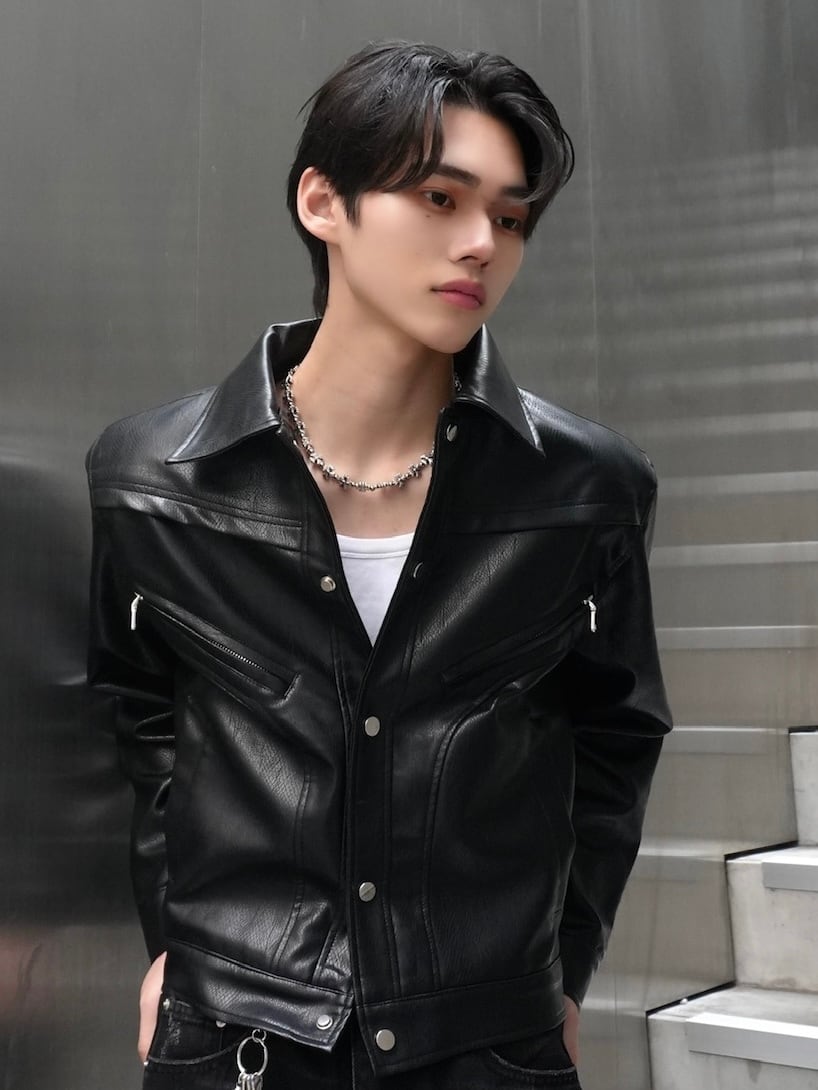 ALUDE SELECT】2zip design short leather jacket | 【ALUDE】韓国 