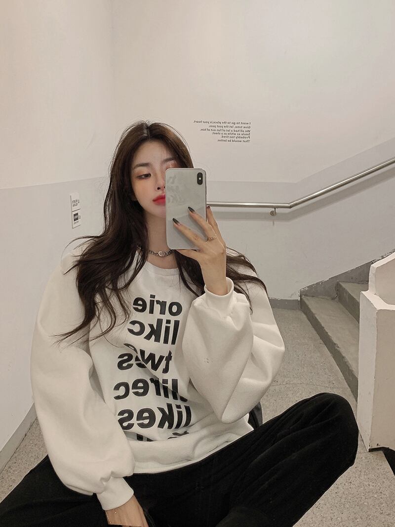 セーター オータムウィンターベルベットルーズホワイトコート ジャケット 秋物 冬物 ブラックストロベリース95275340615