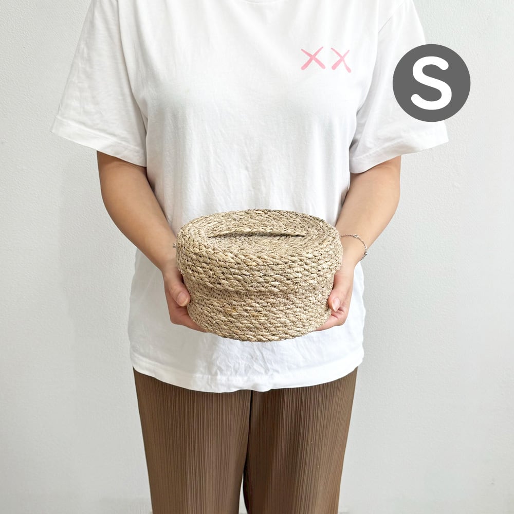 シーグラス バスケット フタ付き Sサイズ (SC-554S) | PAY ID
