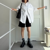 cotton stripe over SH/white