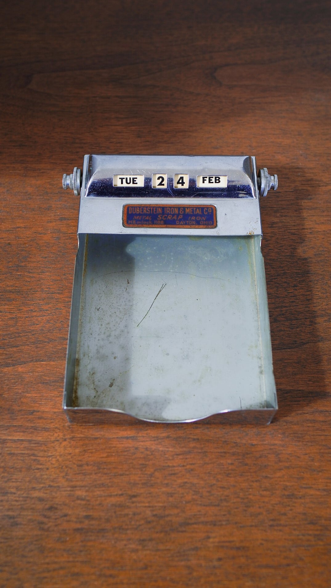 【1930-1940s】PARK SHERMAN パークシャーマン 卓上カレンダー & メモ帳ホルダー《デスク 万年 真鍮 ヴィンテージ》