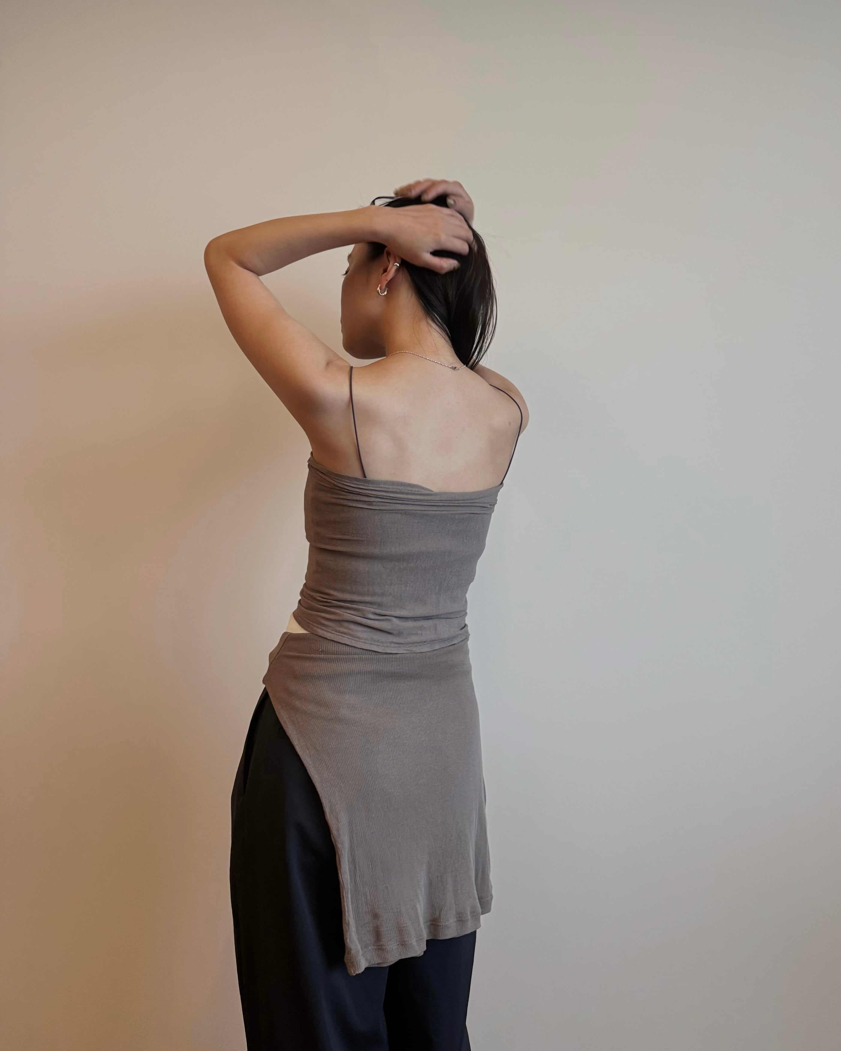 bustier set tops 【beige】 | quūi