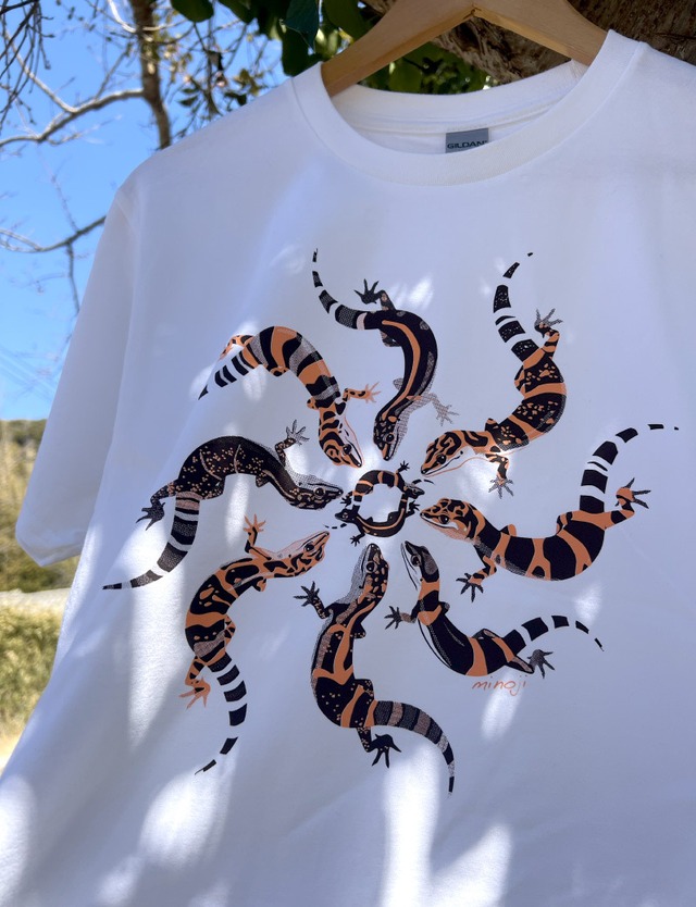 日本のトカゲモドキ Tシャツ