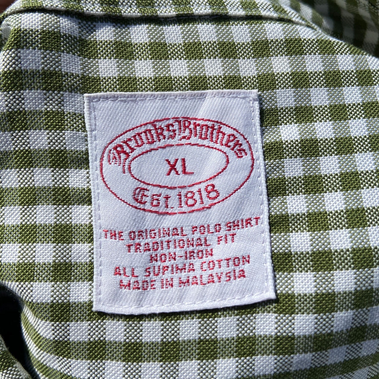 USA製 90s デッドストック 酷く Brooks Brothers チェックシャツ