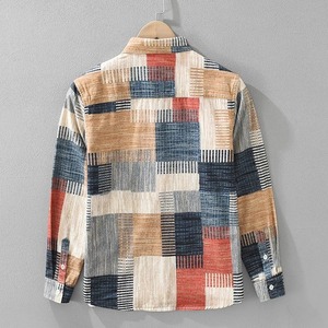 【M-3XL】Square Print Shirt / スクエア プリント シャツ