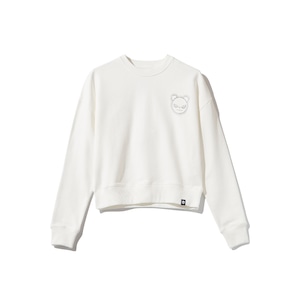 SALE 送料無料【HIPANDA ハイパンダ】メンズ ワンポイント ラインストーン クルーネック スウェット トレーナー MEN'S RHINESTONE CREW NECK SWEAT  SHIRT / BROWN・WHITE・BEIGE