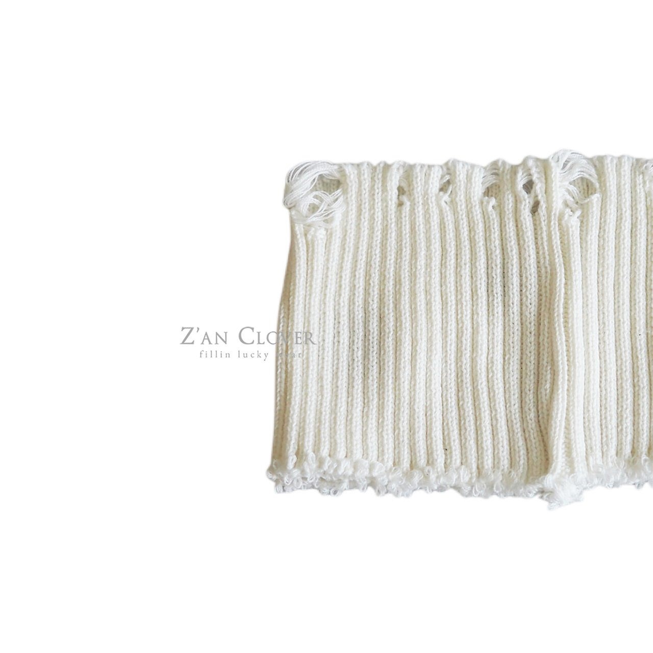 [Z’AN CLOVER] Eyelet Hair Band / [지안클로버] 아일렛니트헤어밴드