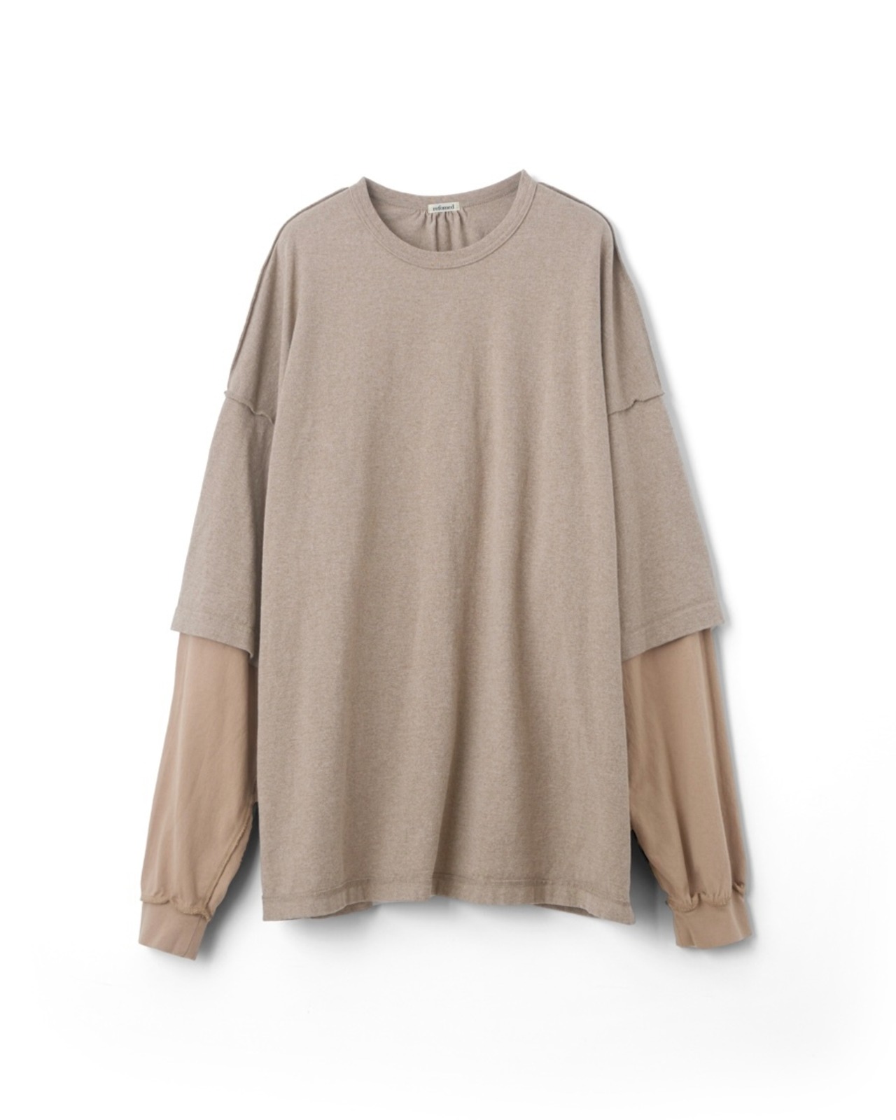 refomed "REVERSIBLE L/S TEE〔BEIGE〕"