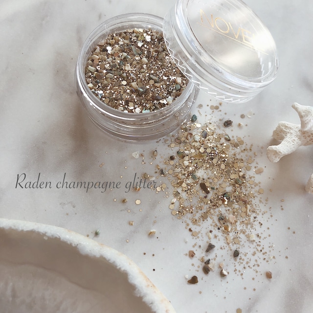 Raden champagne glitter