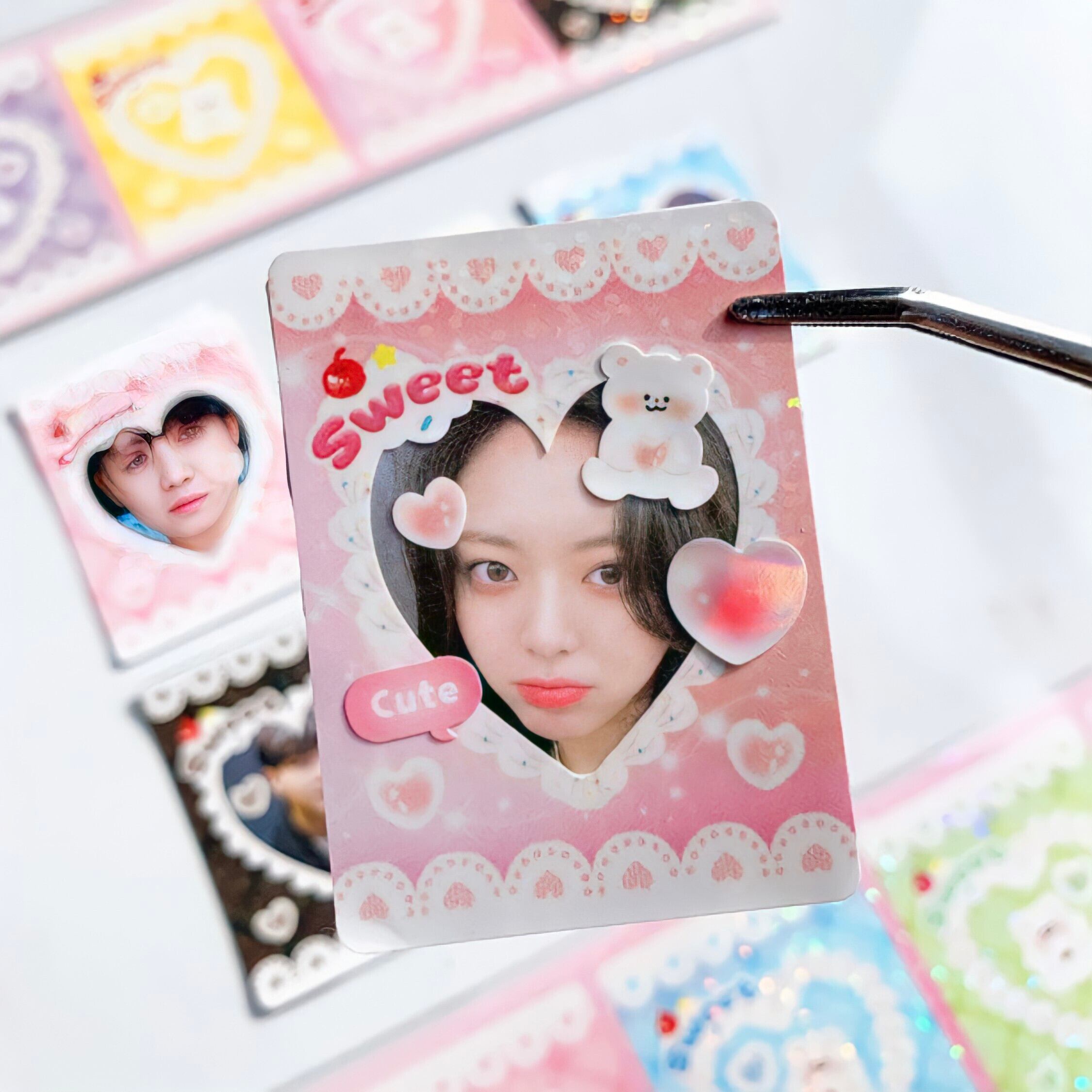 チェックコレクトブックフレームシール ホログラム フレームシール トレカデコ 韓国シール 韓国文具 Pink Rue 韓国文房具 雑貨 La Violette チェックコレクトブックフレームシール ホログラム フレームシール トレカデコ 韓国シール 韓国文具 Pink Rue 韓国文房具 雑貨 La Violette