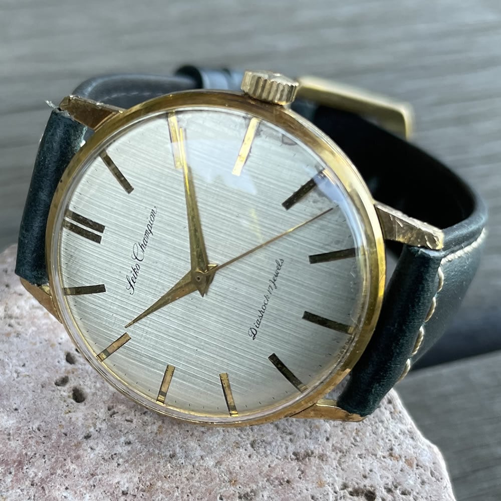 SEIKO/セイコー Champion/チャンピオン 17石 機械式 手巻き時計 精工舎亀戸工場 1962年 1月製造 アンティークウォッチ 腕時計  | LEVEL7 Antique Watch館 powered by BASE